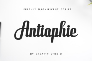 Antiophie Script: A Bold and Elegant Typeface for Creative Professionals
