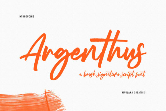 Argenthus Script: A Stylish Font for Creative Projects