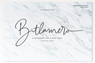 Bitlamero Script: A Handwritten Typeface with Stylistic Flexibility for Modern Design