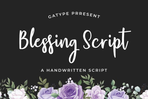 Blessing Script: A Handwritten Font That Elevates Creativity and Design