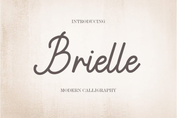 Brielle Script: A Timeless Font for Elegance and Professionalism
