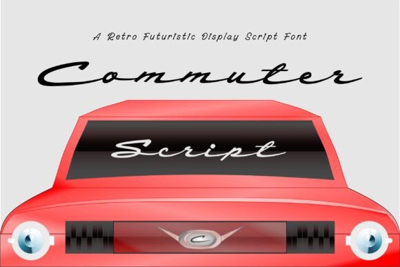 Commuter Script: A Retro-Futuristic Font for Modern Branding and Design