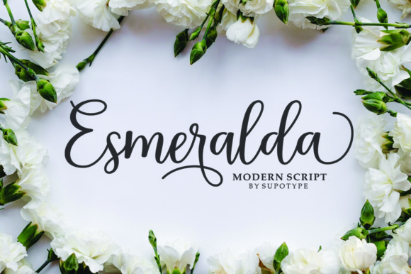 Esmeralda Script: A Sweet and Dynamic Calligraphy Font for Creative Projects