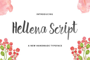 Hellena Script: A Natural Brush Script for Creative Expression