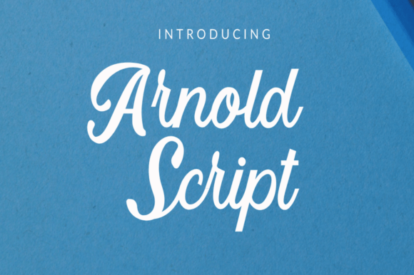 Introducing Arnold Script: A Bold and Stylish Typeface