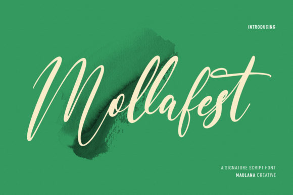 Mollafest Script: The Elegant Handwritten Font That Elevates Your Designs