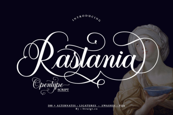 Rastania Script: A Premium Display Font for Creative Expression