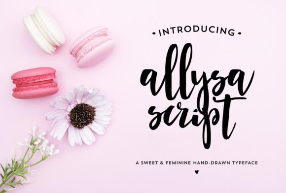 The Delicate Elegance of Allysa Script: A Handwritten Font for Modern Creativity