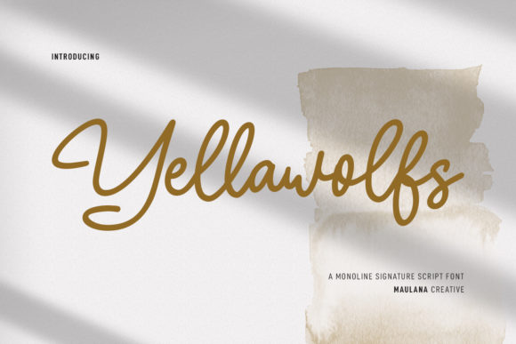 Yellawolfs Script: A Touch of Elegance in Every Curve